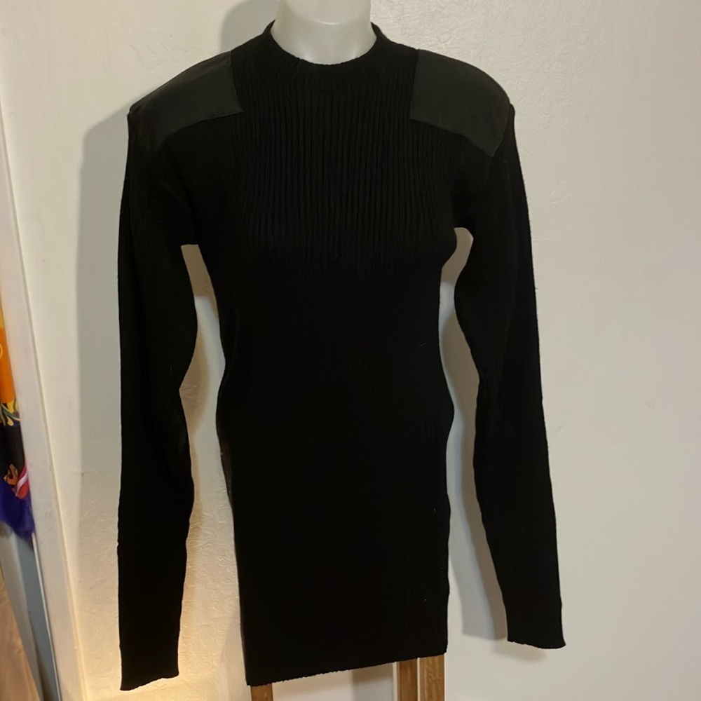 Sweater Commando pencil sweater with elbow & shoulder patches 4XL fits like XLT